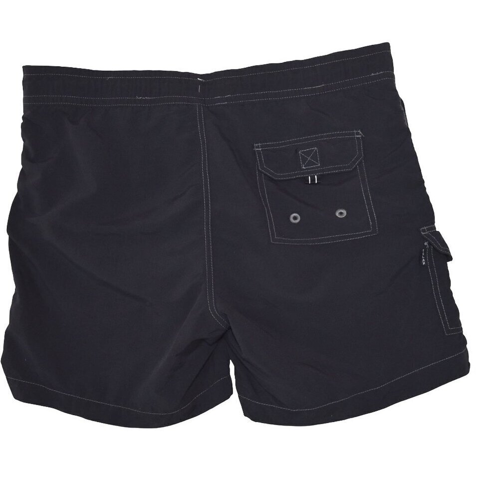 Tommy Bahama Swim Shorts S Black Y2K Surf Beach 6" Inseam - Picture 2 of 6